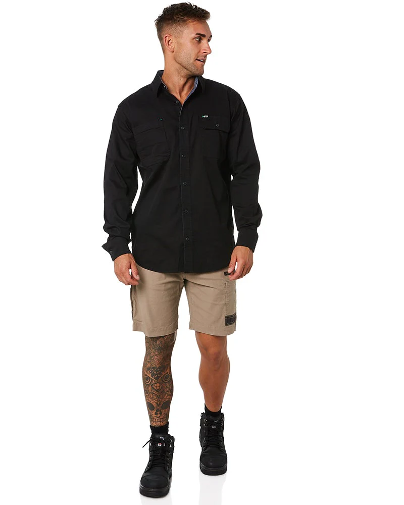 LSH-1 Stretch Work Shirt LS - Black - Image 2