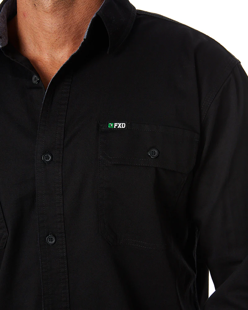LSH-1 Stretch Work Shirt LS - Black - Image 5