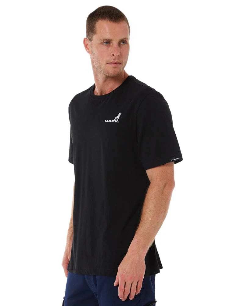 Classic Cotton Crew Neck SS Shirt - Black - Image 3