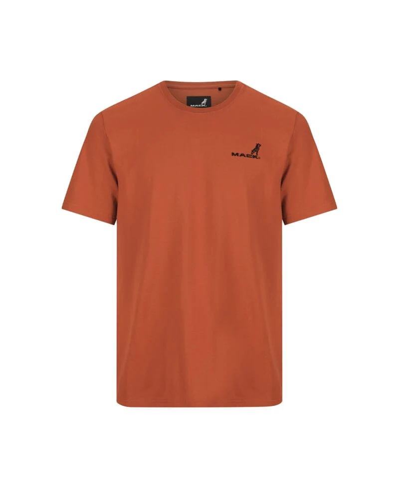 Classic Cotton Crew Neck SS Shirt - Intense Rust