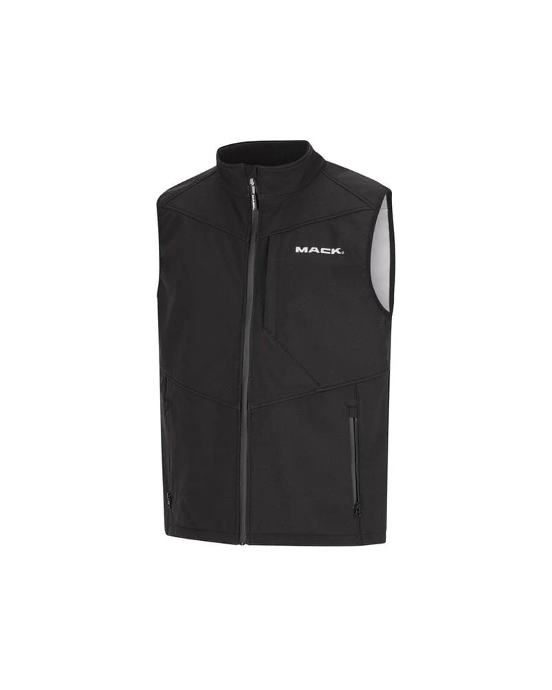 Classic Soft Shell Recycled Polyester Vest - Black - Image 2