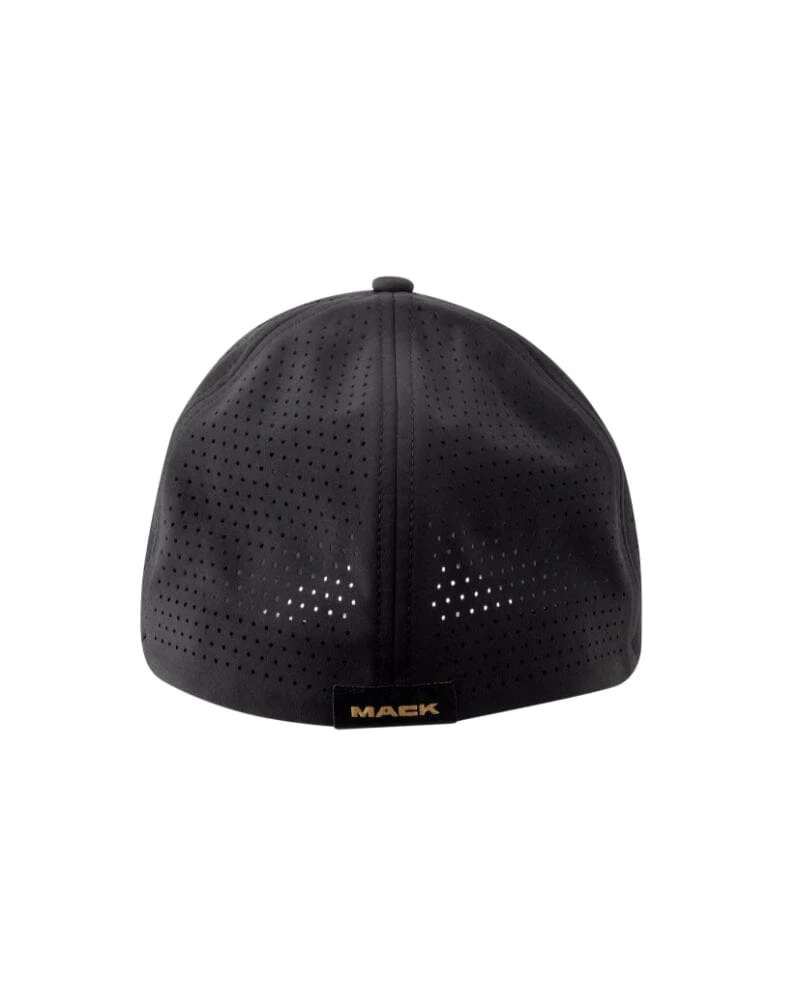 Fitted Curved 6 Panel Cap - Black - Image 3