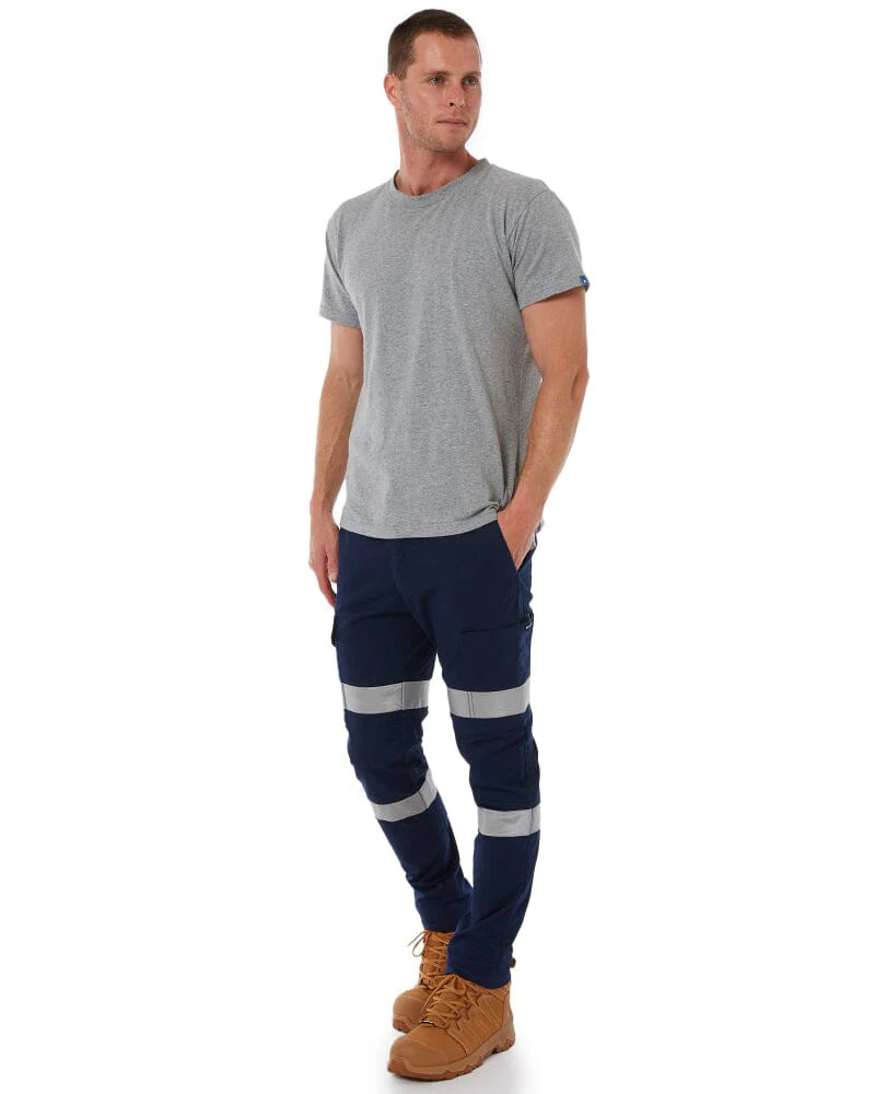 Stretch Bio Motion Taped Cuffed Cargo Pant - Navy - Image 2