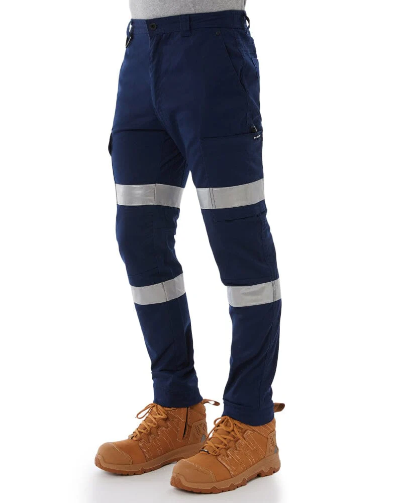 Stretch Bio Motion Taped Cuffed Cargo Pant - Navy - Image 3