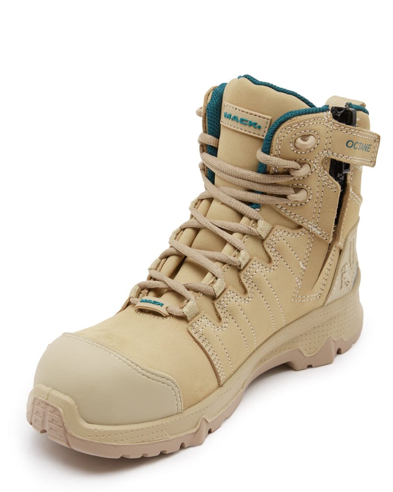 Womens Octane 2.0 Zip Side Safety Boot - Sand