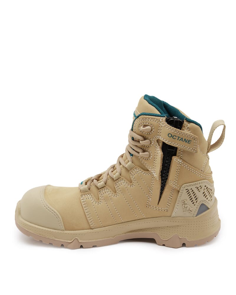 Womens Octane 2.0 Zip Side Safety Boot - Sand - Image 2