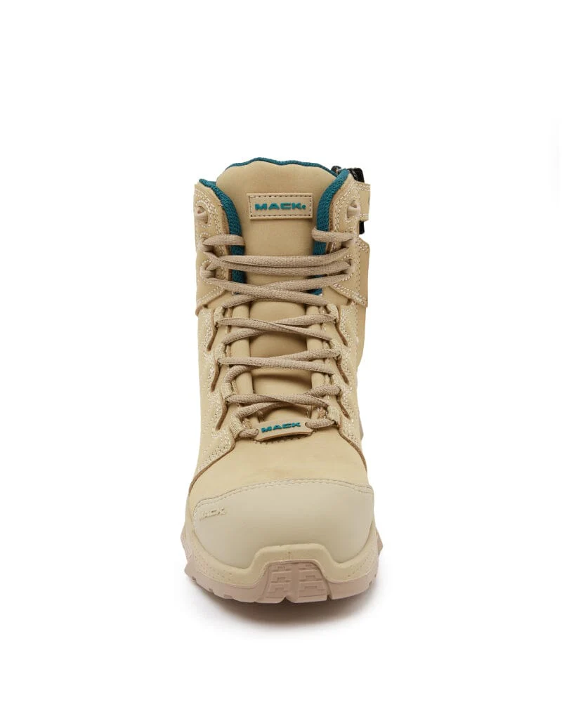 Womens Octane 2.0 Zip Side Safety Boot - Sand - Image 5