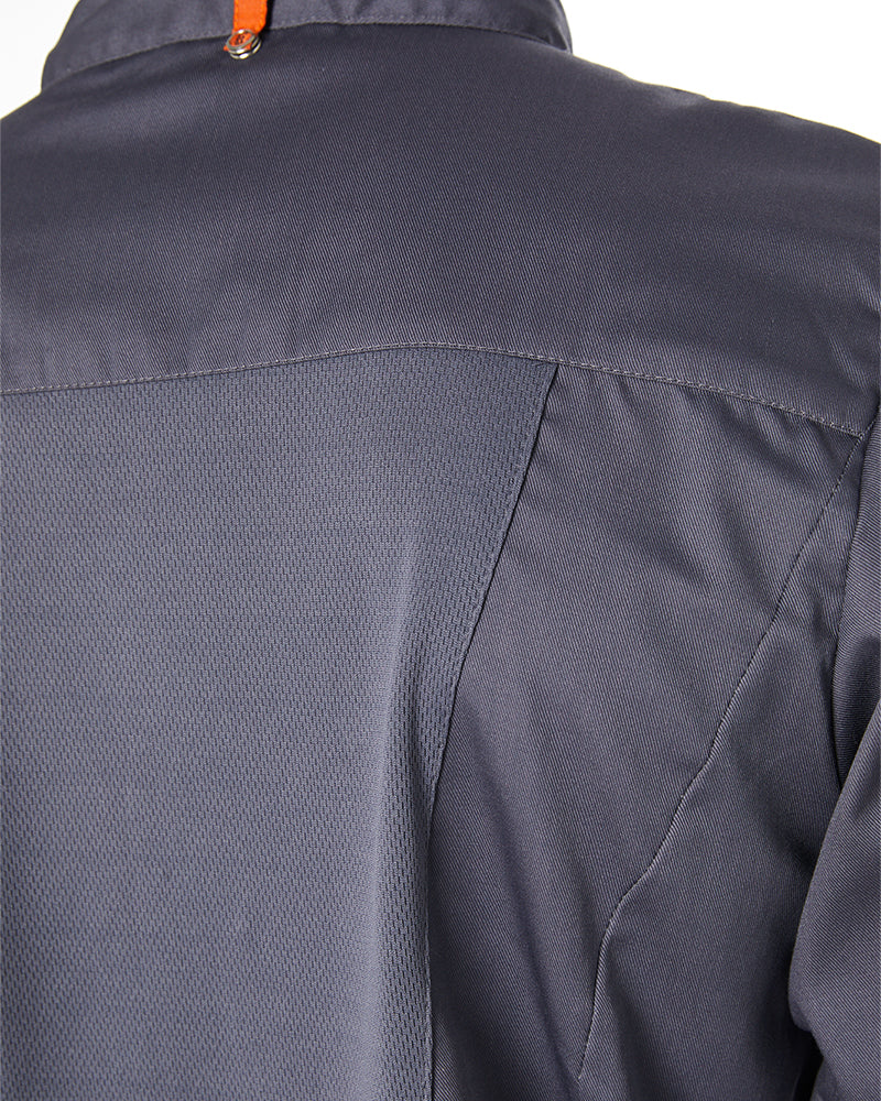 Mesh Air Pro LS Chefs Jacket - Grey - Image 5