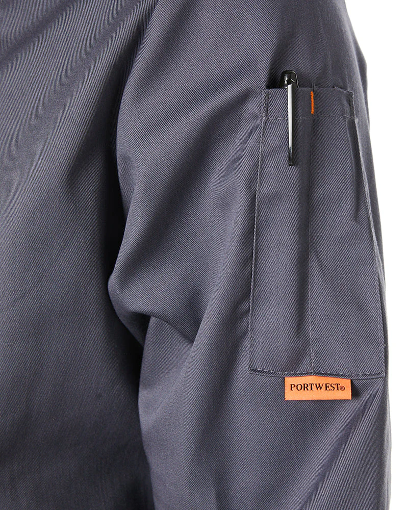 Mesh Air Pro LS Chefs Jacket - Grey - Image 6