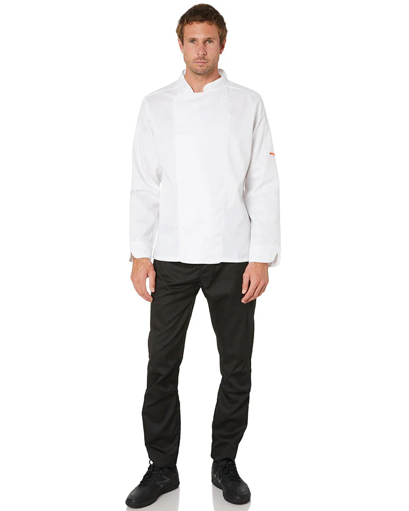 Mesh Air Pro LS  Chefs Jacket - White - Image 2