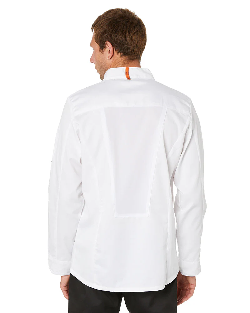 Mesh Air Pro LS  Chefs Jacket - White - Image 4