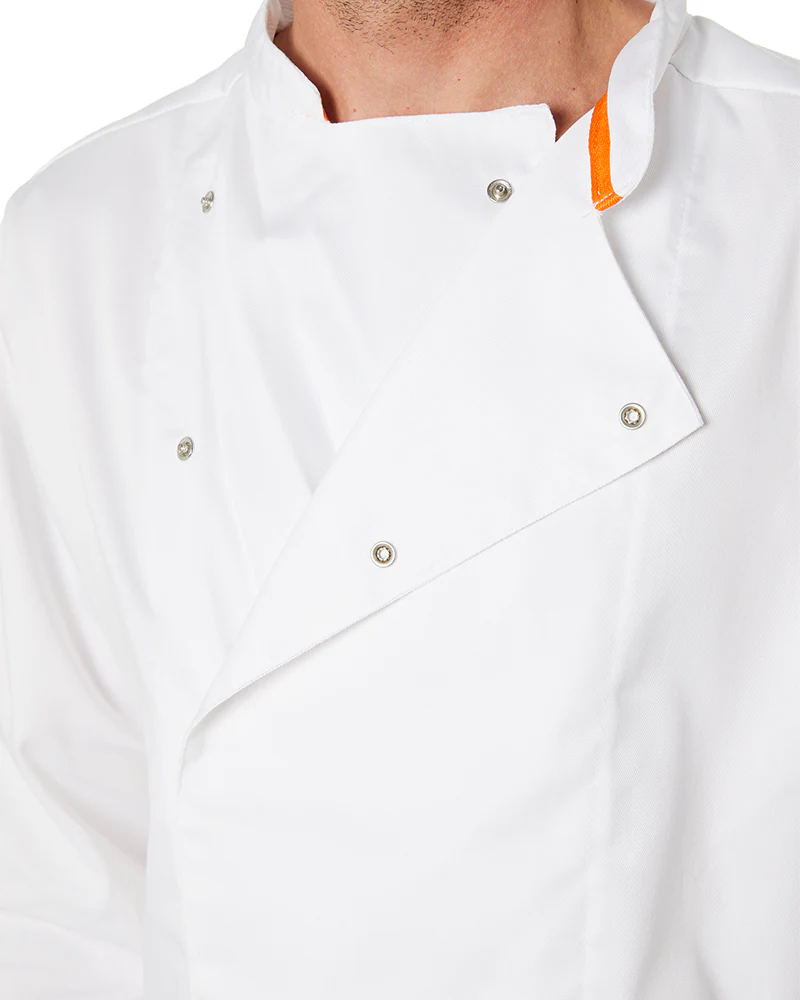 Mesh Air Pro LS  Chefs Jacket - White - Image 6