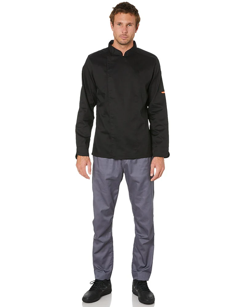 Mesh Air Pro LS Chefs Jacket - Black - Image 2