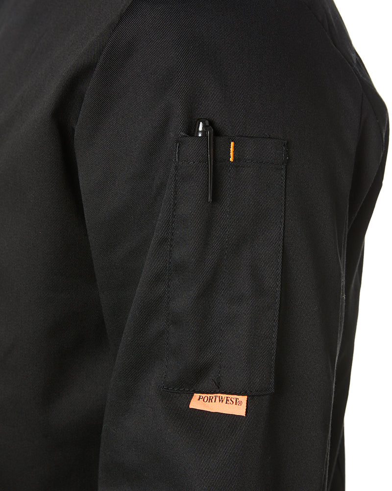 Mesh Air Pro LS Chefs Jacket - Black - Image 5