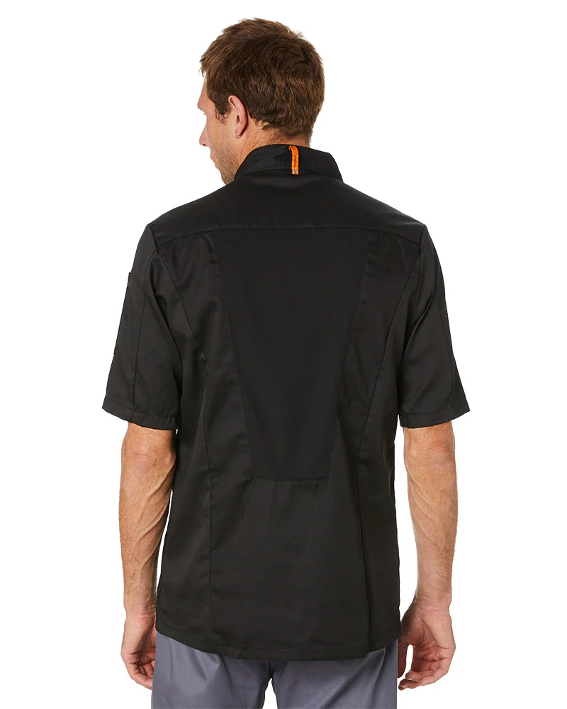 Mesh Air Pro SS Chefs Jacket - Black - Image 4