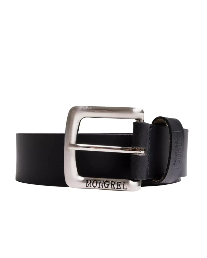 Mongrel Leather Belt - Black - Image 2