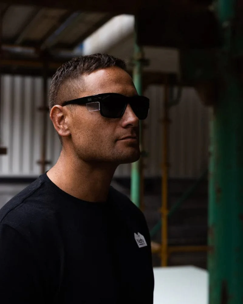 Big Kenneth Polarised Safety Glasses - Black - Image 3