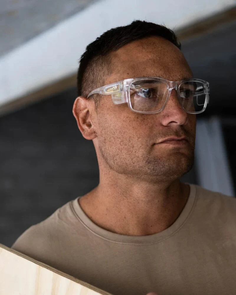 Big Kenneth Safety Glasses - Clear - Image 2