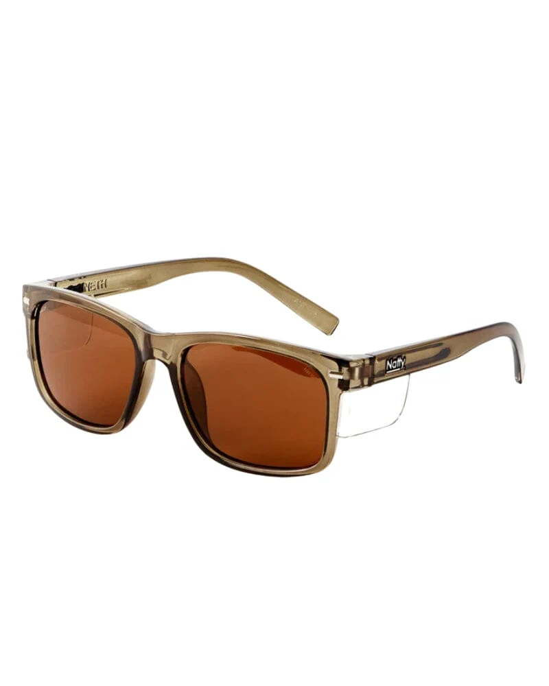 Kenneth Brown Polarised Safety Glasses - Olive