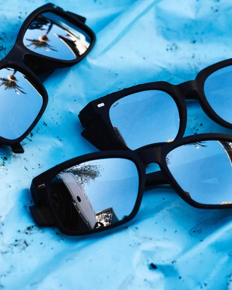 Kenneth Safety Glasses - Matte Black/Silver Mirror - Image 3