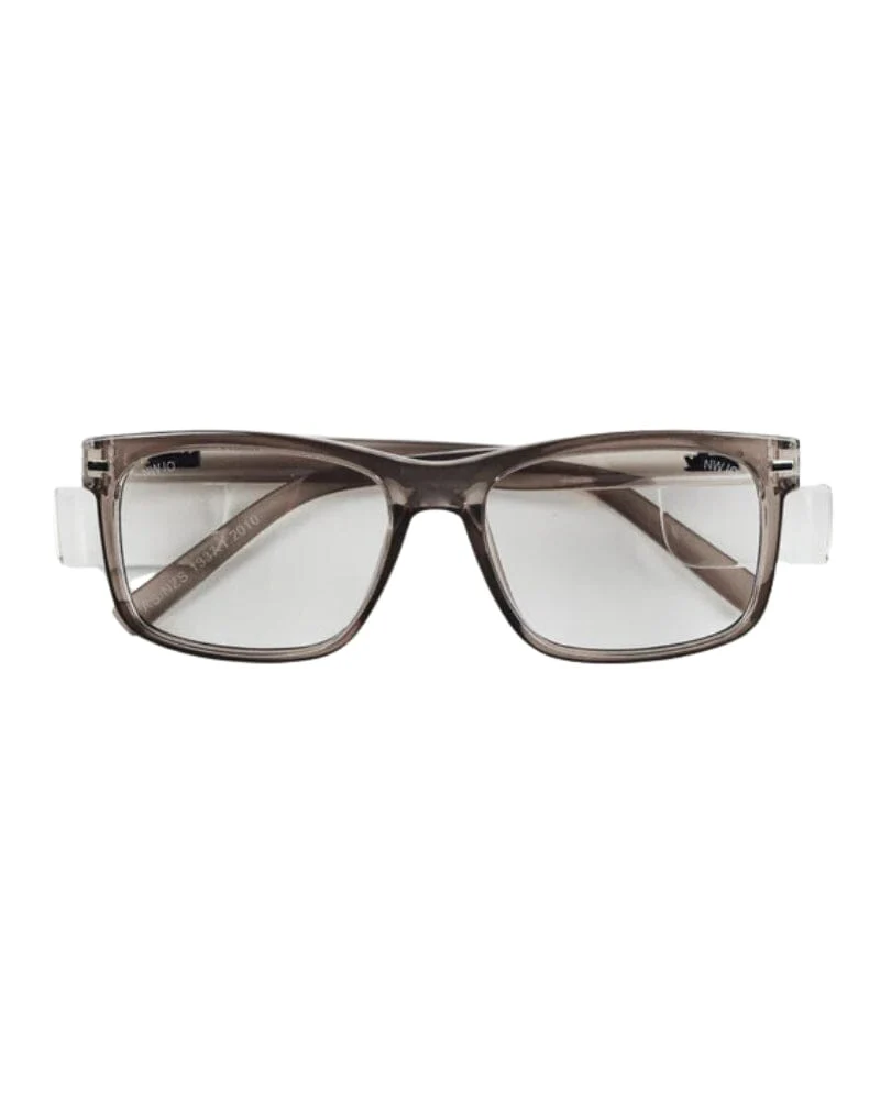 Kenneth Safety Glasses - Steel/Clear - Image 3