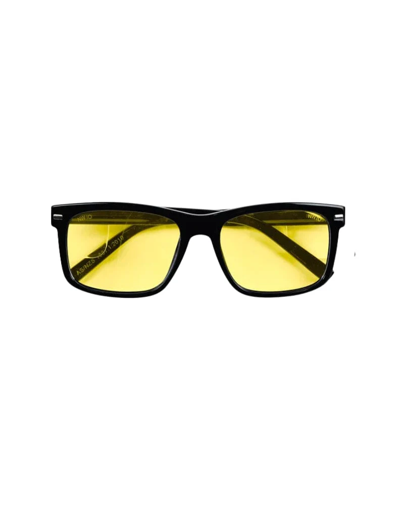 Kenneth Yellow Polarised Safety Glasses - Black - Image 2