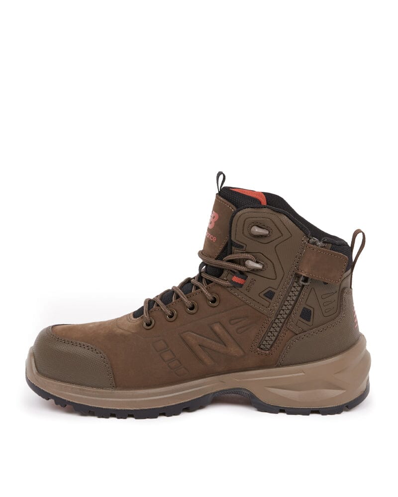 Calibre Zip Side Safety Boot - Chocolate - Image 2