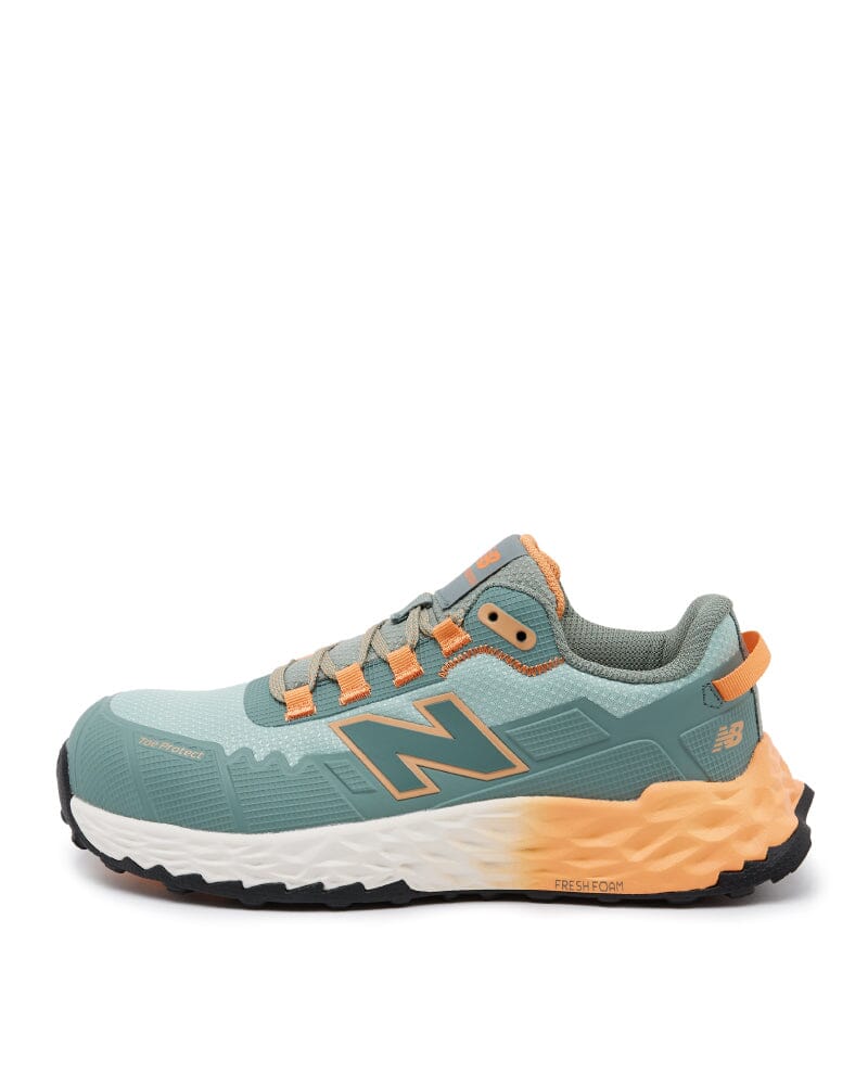 Womens Cremorne Safety Shoe - Aqua/Pumpkin - Image 2
