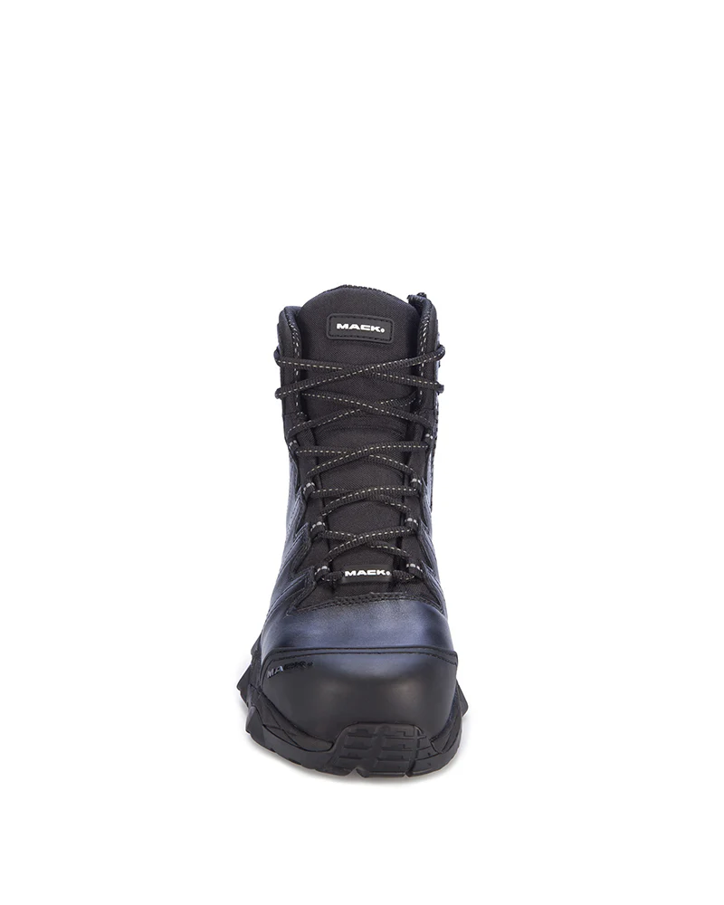 Octane Lace Up Safety Boot with Zip - Black - Image 5