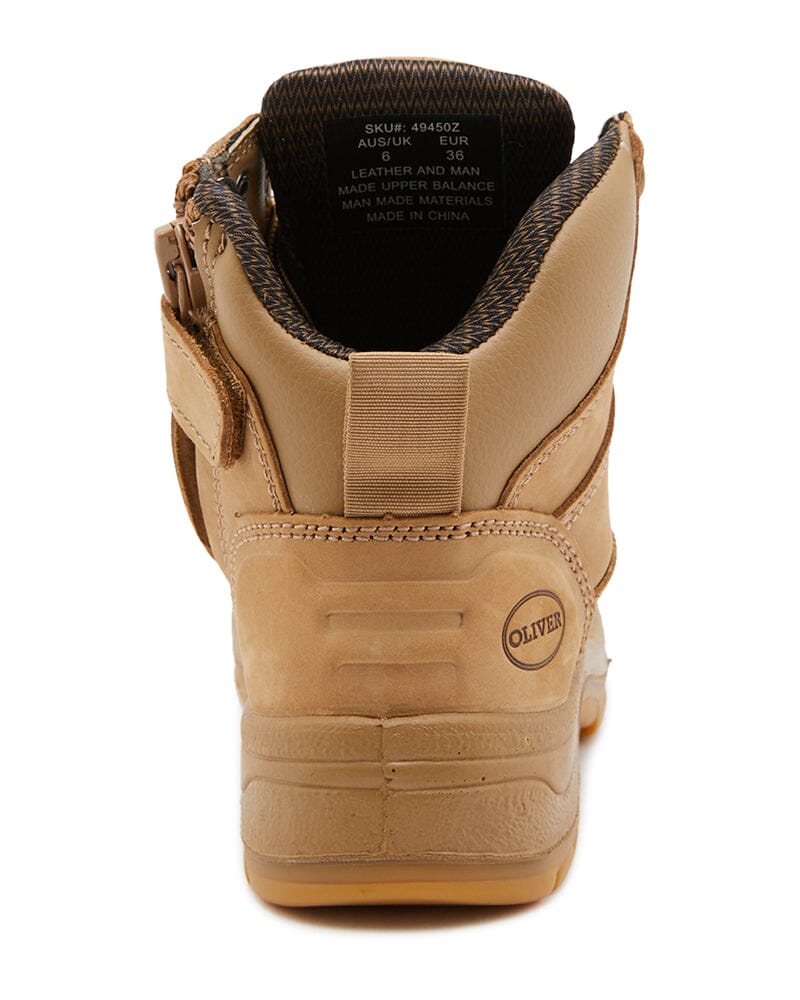 Womens AT 49-450z Zip Sided Boot - Stone - Image 3