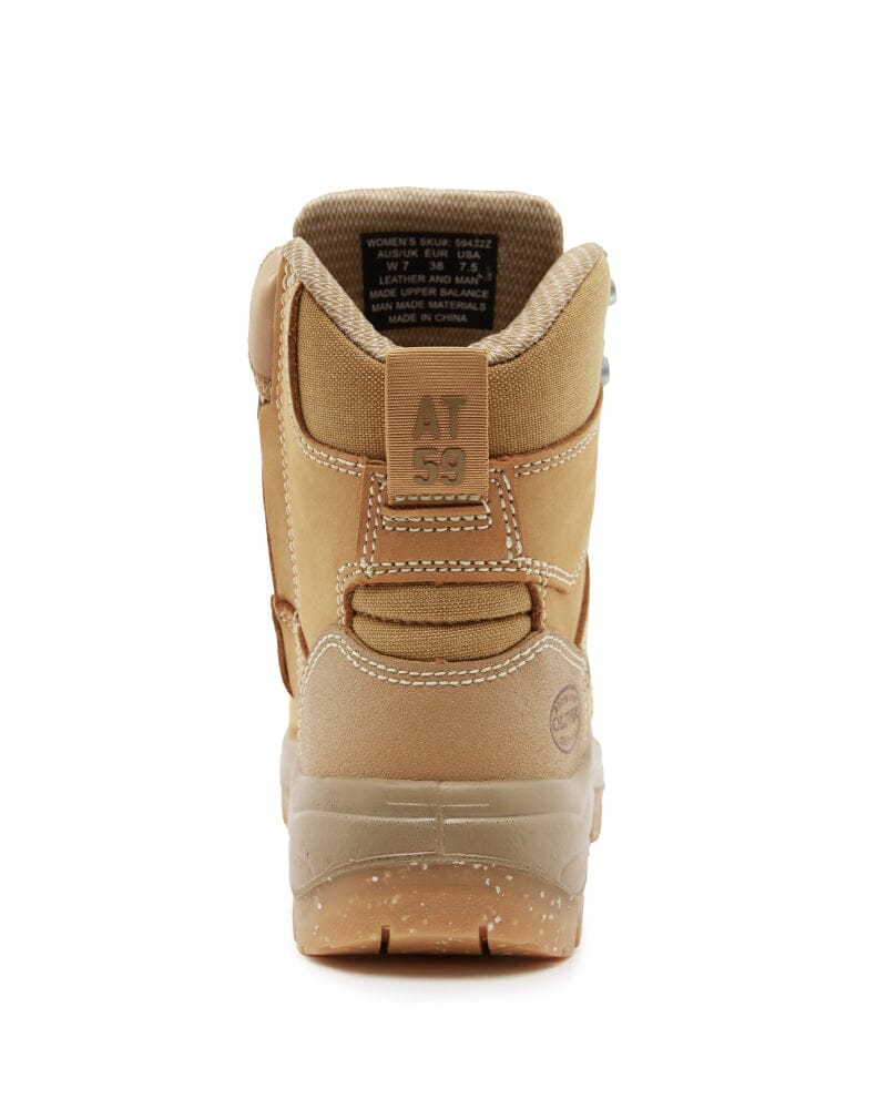 Womens AT 59-432Z Zip Side Boot - Wheat - Image 3