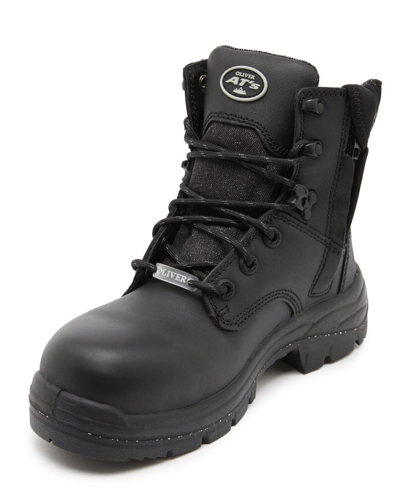 Womens AT 59-446Z Zip Side Boot - Black