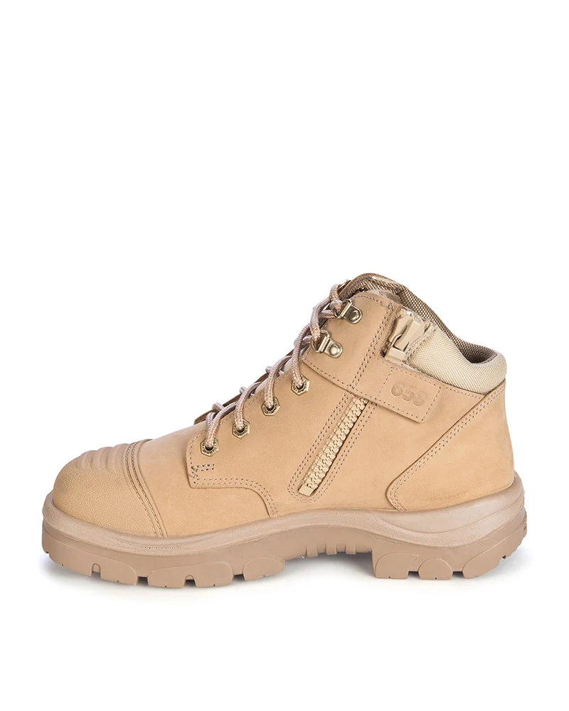 Parkes Zip Scuff Cap Safety Boot - Sand - Image 2