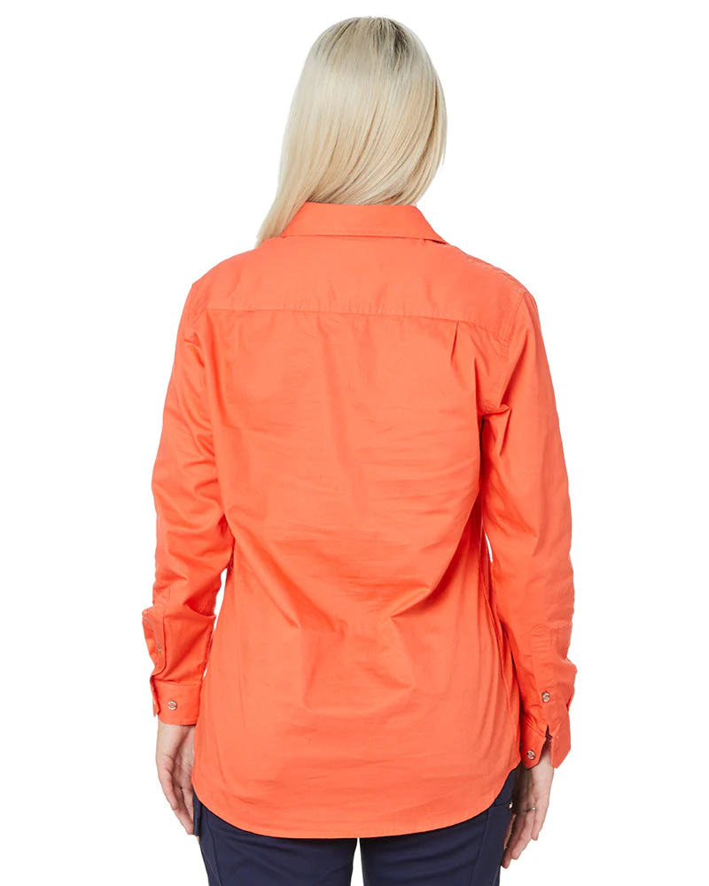 Ladies Closed Front Shirt LS - Watermelon - Image 4