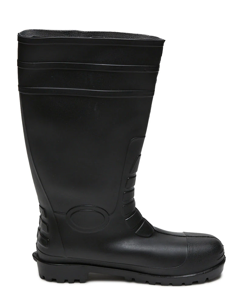 Waterproof Safety S5 Gumboot - Black - Image 4
