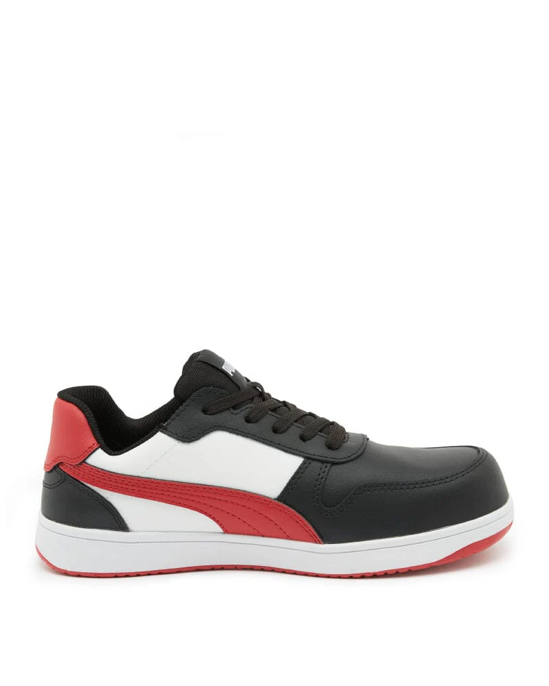 Frontcourt Low Heritage Safety Shoe - Black/Red - Image 4