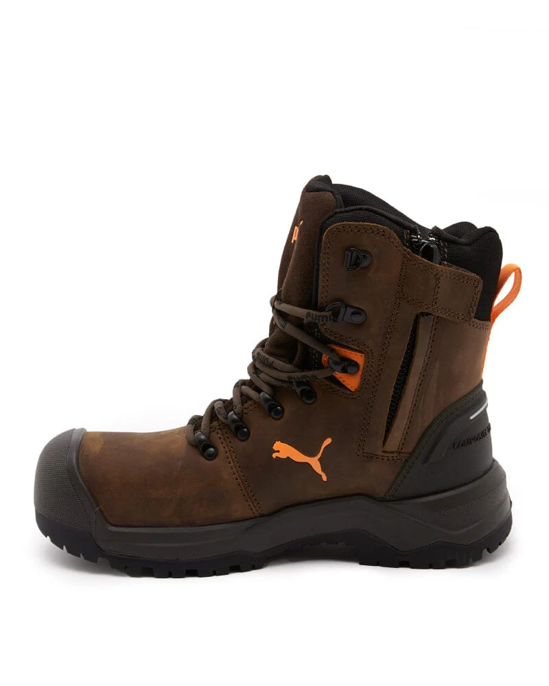 Iron Heavy Duty High Cut Safety Boot - Brown - Image 2