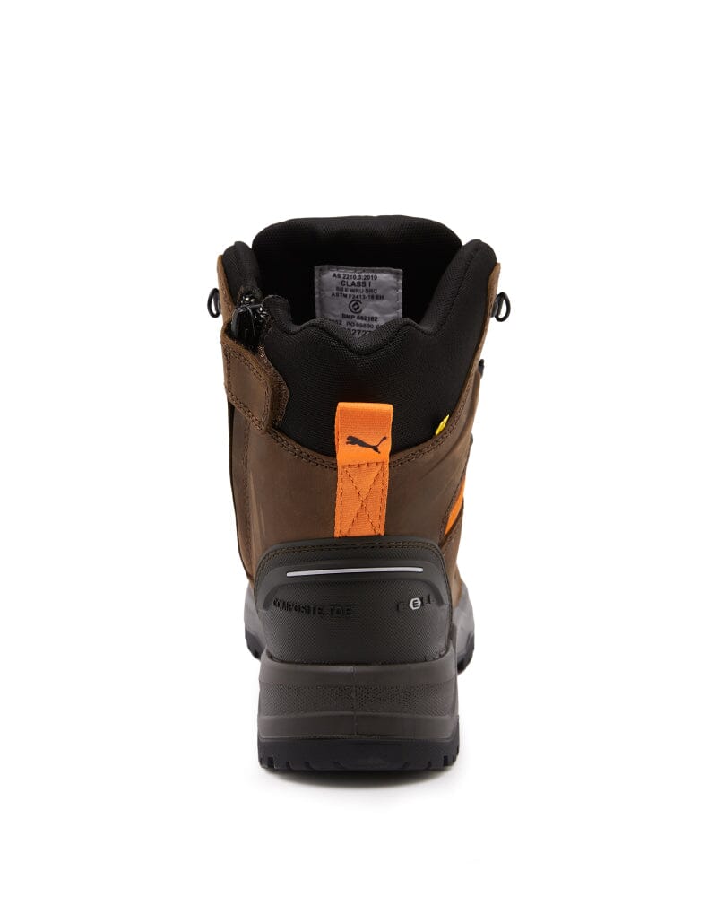 Iron Heavy Duty High Cut Safety Boot - Brown - Image 3