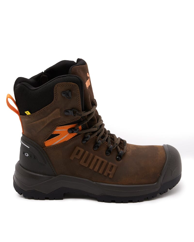 Iron Heavy Duty High Cut Safety Boot - Brown - Image 4