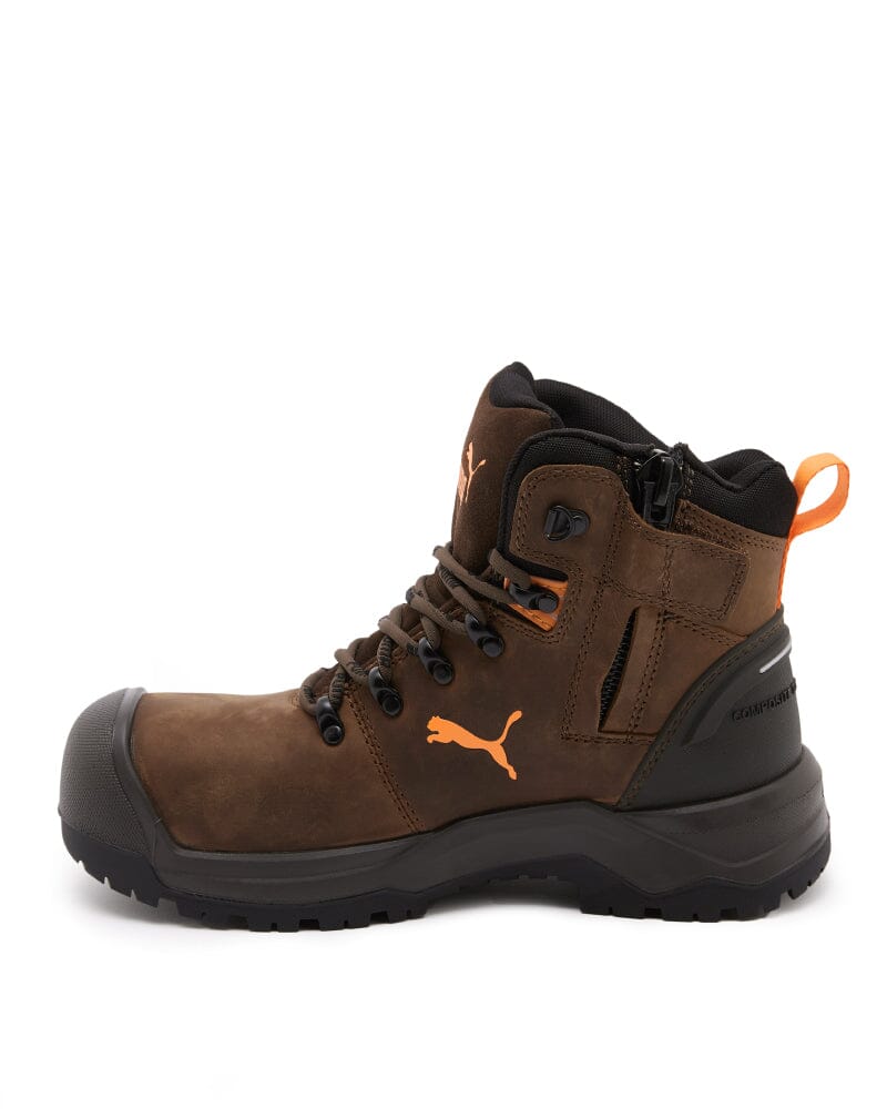 Iron Heavy Duty Mid Cut Safety Boot - Brown - Image 2