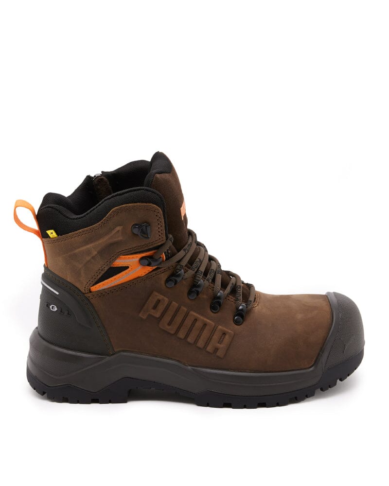 Iron Heavy Duty Mid Cut Safety Boot - Brown - Image 4