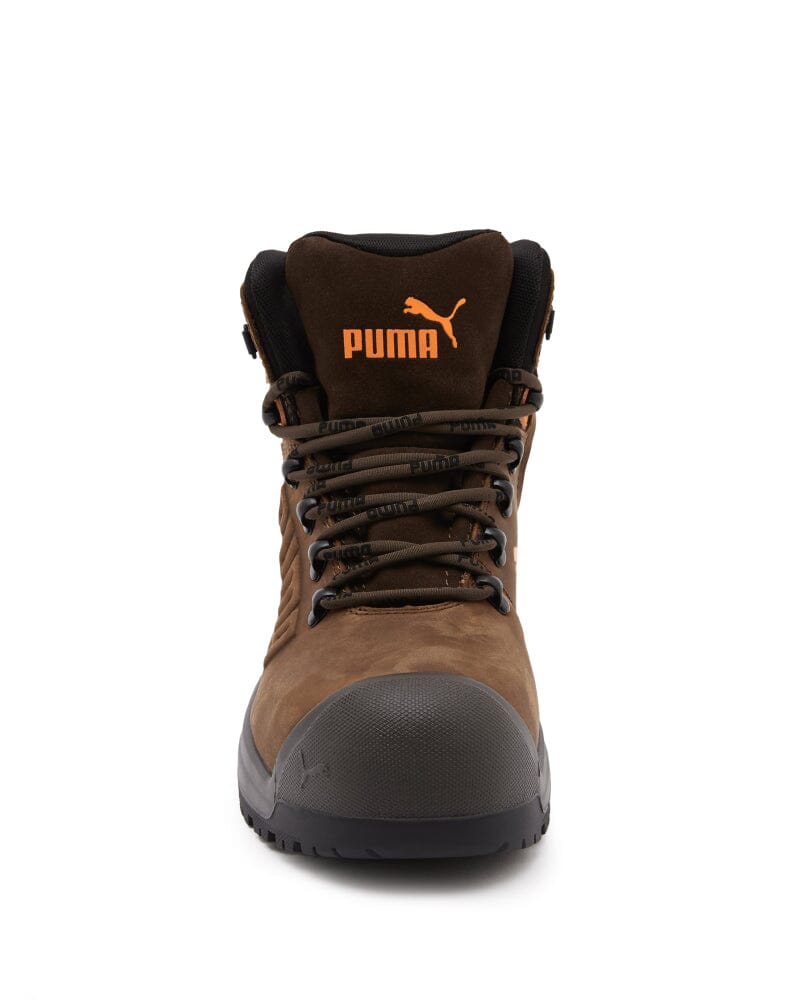 Iron Heavy Duty Mid Cut Safety Boot - Brown - Image 5