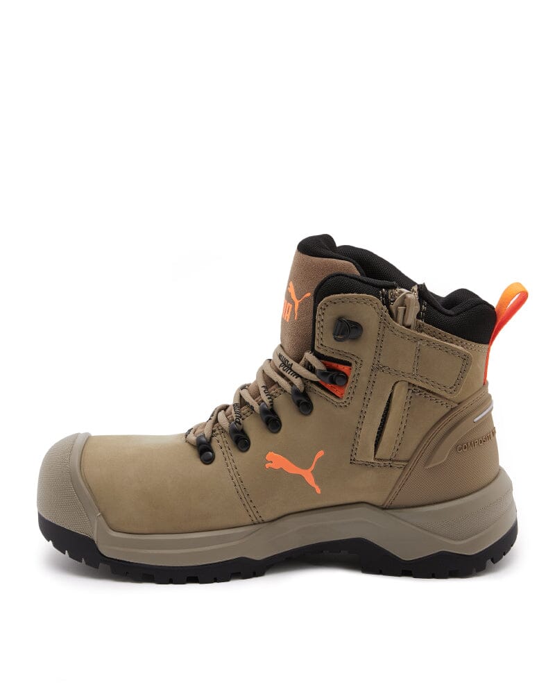 Iron Heavy Duty Mid Cut Safety Boot - Stone - Image 2