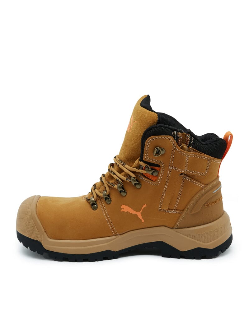 Iron Heavy Duty Mid Cut Safety Boot - Wheat - Image 2