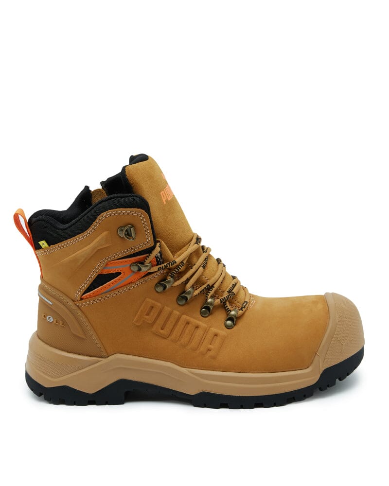 Iron Heavy Duty Mid Cut Safety Boot - Wheat - Image 4