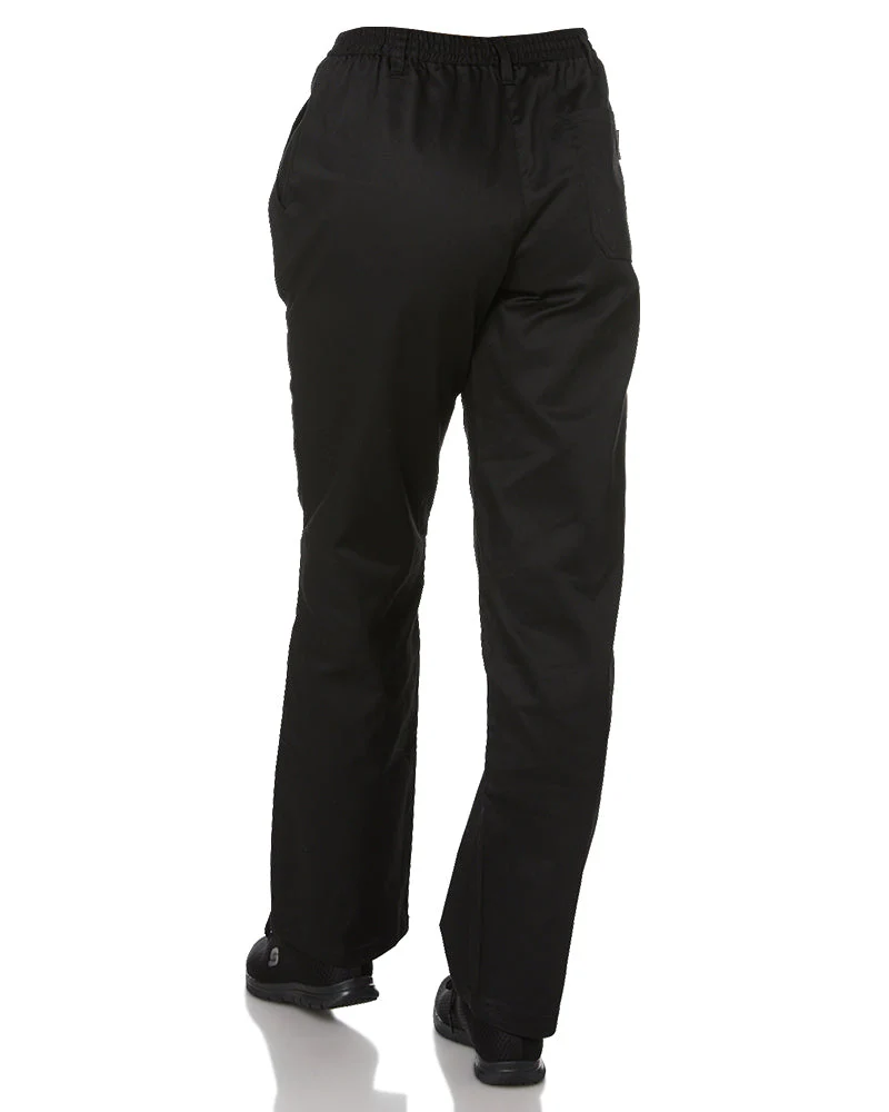Rachel Ladies Chefs Trousers - Black - Image 4