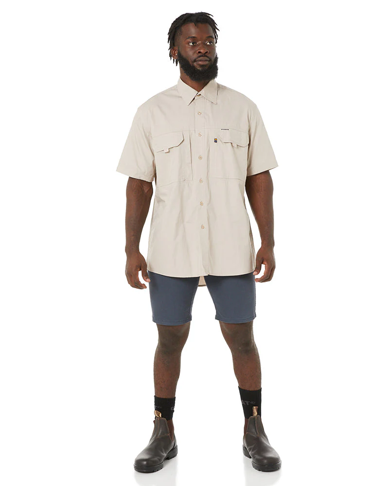 Cotton Stretch Jean Short - Gunmetal Blue - Image 2