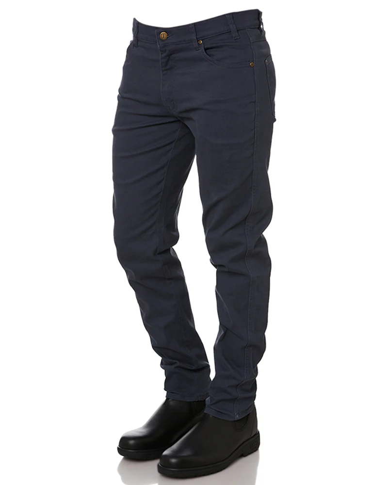 Cotton Stretch Jeans - Gunmetal Blue - Image 3