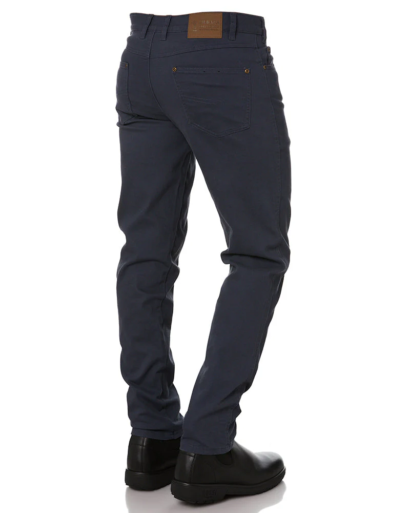 Cotton Stretch Jeans - Gunmetal Blue - Image 5