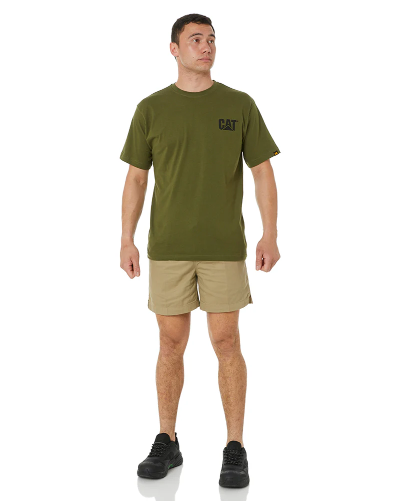 Light Weight Elastic Waist Utility Short - Khaki - Image 2